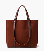 Hala's Blue And Brown Handbag