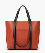 Hala's Blue And Brown Handbag